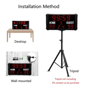 Hot Bán Chất Lượng Cao Xách Tay Điện Tử Bóng Rổ Bảng Điểm Đa-Thể Thao Ghi Điểm Hiển Thị LED Kỹ Thuật Số Điểm Thủ Môn Hội Đồng Quản Trị - Product Image 6