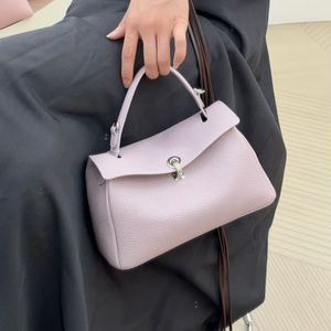 Nouveau Sac Messager Femme Haut de Gamme en Cuir Véritable Printemps-Été 2026, Style Coréen Classique, Simple et Polyvalent, Fermeture Magnétique - Product Image 2