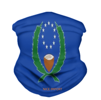 Cache-cou multifonction sans couture avec drapeau de la Martinique, masque facial d'extérieur, bandeau anti-UV, bandeau de sport absorbant la transpiration, bandeau magique