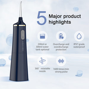 Cepillo de dientes eléctrico recargable USB inalámbrico portátil e irrigador <span class=keywords><strong>Dental</strong></span> juego de hilo <span class=keywords><strong>dental</strong></span> para <span class=keywords><strong>limpieza</strong></span> bucal - Product Image 2