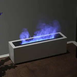 새로운 초음파 데스크탑 공기 청정기 200ml 용량 3D 화재 불꽃 아로마 디퓨저 향기로운 전기 향수 상업적 사용