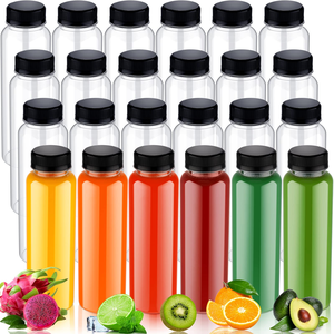 Botellas de PET Redondas de 10 oz para Jugos, de Alta Calidad, Transparentes, Ligeras, Libres de BPA, con Logotipo Personalizado, Tamaño Personalizable, Más Vendidas - Product Image 1