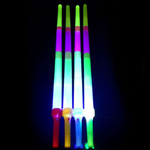 อุปกรณ์ปาร์ตี้สำหรับเด็ก คาร์นิวัล ไฟ LED RGB แบบแท่ง ยาว 68 ซม. ของเล่นดาบแบบยืดหดได้ เรืองแสง กระพริบ ขายดี สำหรับงานปาร์ตี้กลางแจ้ง - Product Image 2