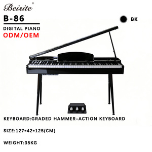 Beisite Piano numérique 88 touches, instruments à clavier, clavier de piano, piano numérique 88 touches, piano professionnel - Product Image 1