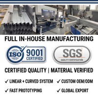 Riel de Guía Curvo de Aluminio Extruido Personalizado Industrial con Corte y Doblado de Precisión para Semiconductores AS RS AMHS