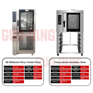 Horno de Convección a Gas para Cocina Comercial con Función de Vapor, 5 Bandejas - Product Image 3