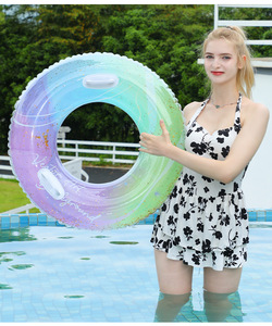 Hot mùa hè PVC bơi Inflatable nhẫn cho trẻ em Người lớn an toàn có thể gập lại hồ bơi <span class=keywords><strong>Float</strong></span> ống thể thao dưới nước Vòng nước cho bên bãi biển - Product Image 4