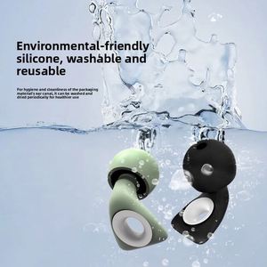 Tapones de silicona reutilizables 29DB insonorizados y suaves para conciertos y dormir, con reducción de ruido para protección auditiva - Product Image 4