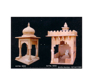 BABA MARBLES, Estructura del Templo Chatri de Piedra Arenisca de Jodhpur, Decoración Moderna, Ecológica, Duradera para Jardín, Patio y Paisajismo - Product Image 5