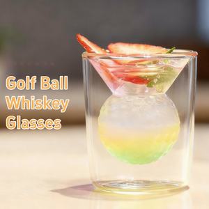 Tasse à thé en <span class=keywords><strong>verre</strong></span> à double paroi en borosilicate fait à la main en forme de rugby whisky liqueur vodka balle de golf <span class=keywords><strong>verre</strong></span> à bière football américain - Product Image 6