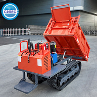 Fabricant chinois de dumper sur chenilles de 1 tonne, prix bas, faible consommation de carburant, chariot à benne sur chenilles pour la manutention des matériaux