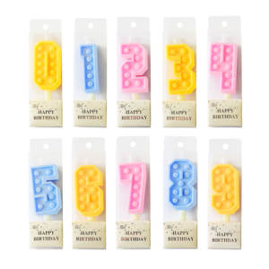 <span class=keywords><strong>Lego</strong></span> 0-9 numéro <span class=keywords><strong>de</strong></span> fête d'anniversaire bougie d'anniversaire numéro pour bougies <span class=keywords><strong>de</strong></span> gâteau - Product Image 6