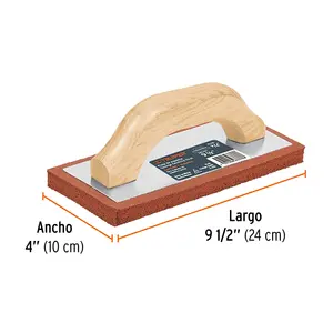 BOX 6 <b>Sponge</b> <b>Float</b> 9-1/2' 3/4' Thickness, Rough Finish, TRUPER - Product Image 3
