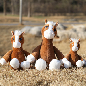 Logo personnalisé peluche cheval mascotte oreiller de sommeil pour enfants <span class=keywords><strong>poupée</strong></span> animal en peluche cadeau souvenir - Product Image 6