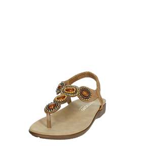 Amarpies Sandalias planas para mujer AKO28552 Zapatos cómodos con correa en T y cuentas negras - Product Image 6