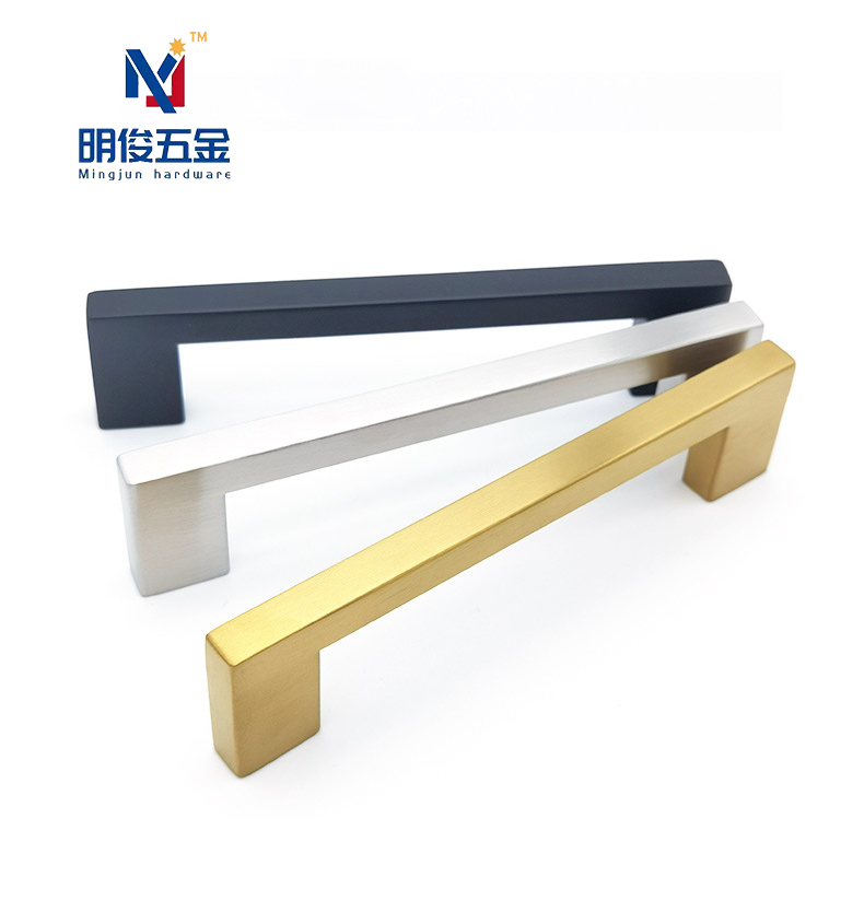 High Quality Modern Stainless Steel Hollow Drawer Handles for Wardrobe Bathroom Kitchen Living Room Bedroom Warehouse Hotels