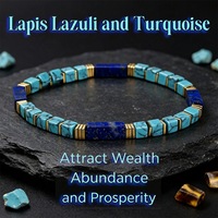 Bracelet tendance en pierres naturelles (Lapis Lazuli, Turquoise, Hématite) avec perles, pour hommes et femmes, bijoux de mariage