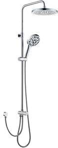 Juego de ducha de baño de lujo para hotel con marca de agua OEM ODM, juego de grifos mezcladores, sistema de duchas dobles de lluvia para baño, acero inoxidable - Product Image 3