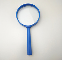 3X Magnifying Glass Reading Handheld Magnifier Black Blue pink Red Handle Plastic Magnifier