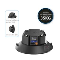 Ventouse électrique étanche IP56 de 4,5 pouces, 25-30 kg, M6 M8 1/4"20 3/8"-16 pour Go Pro, perches à selfie, plateformes cloud, stabilisateurs de caméra