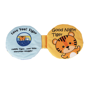 Livre en tissu doux illustré et vibrant pour bébé, pour jouer et reconnaître les animaux - Product Image 2