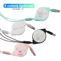 Kabel Data Pengisian Cepat 3-in-1 KIKI SD-216 untuk IOS Android Micro USB Type-C Earphone iPhone