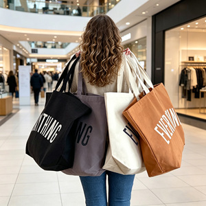 Bolsas de Compra Personalizadas Reutilizables con Impresión Personalizada para <span class=keywords><strong>Supermercado</strong></span>, Uso Diario - Product Image 1