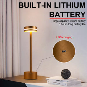 Bắc Âu sáng tạo Châu Âu bảng đèn không dây cạnh giường ngủ bàn ánh sáng USB cổng sạc Bar bảng đèn lãng mạn bữa ăn tối ánh sáng - Product Image 6