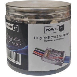 ปลั๊ก RJ45 Cat6 แบบมีฉนวนป้องกัน 100 ชิ้น ตัวเชื่อมต่ออีเธอร์เน็ต - Product Image 3