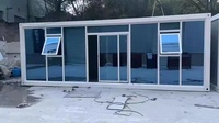 Portable 20ft préfabriqué paquet plat conteneur maison minuscule remorque pour la vie urbaine hôtel utilisation pour chambre paramètres extérieurs