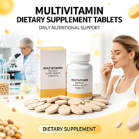 Comprimés multivitaminés naturels de qualité supérieure pour adultes, complément alimentaire à mélange de nutriments équilibrés