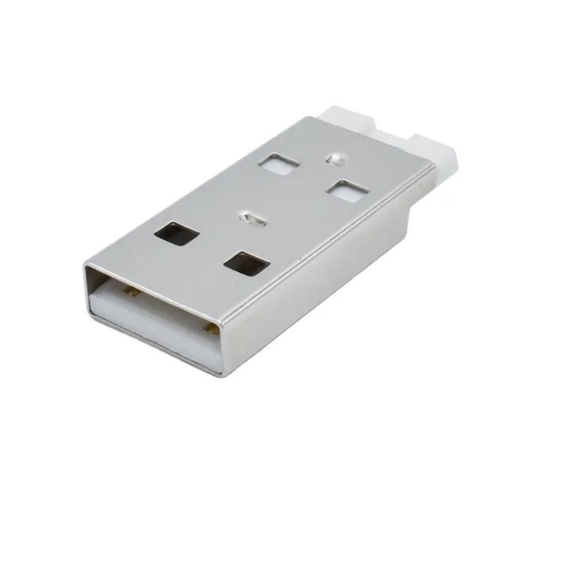 Conector USB 2,0 A macho de 4 pines, conector USB 2,0 A