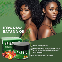 Traitement à l'huile et au beurre de Batana pur et biologique pour cheveux secs, favorise la croissance, hydrate, répare et lisse.