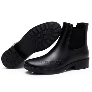 Bottes de pluie <span class=keywords><strong>Chelsea</strong></span> légères en PVC pour femmes, imperméables, pour l'été et l'automne, vente en gros - Product Image 5