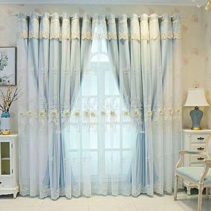 Luxury Decor Luxury Double Layer Blackout <strong>Curtain</strong> <strong>Window</strong> Woven Sheer Match with Embossed Fabric for Home 4D Embroidered <strong>Curtains</strong> - Product Image 5