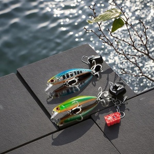 Leurre de pêche artificiel coulant 55mm 6.5g pour rivière, en ABS, pour brochet, <span class=keywords><strong>truite</strong></span>, eau salée, leurre de lancer lumineux Pesca HFM01 - Product Image 6