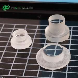 FELIX Fenêtre optique en verre de silice fondue avec revêtement protecteur AR en cristal de saphir, forme en marche, couverture de lentille UV IR - Product Image 3