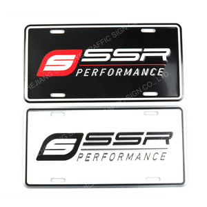 Custom us cadeau en métal <span class=keywords><strong>pas</strong></span> <span class=keywords><strong>cher</strong></span> prix imprimé en relief motorisé en aluminium plaque d'<span class=keywords><strong>immatriculation</strong></span> - Product Image 1