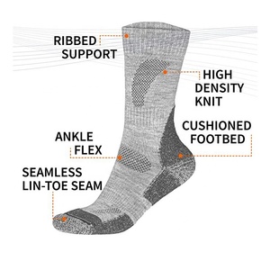 Merino Wool Hiking &amp; Walking <strong>Socks</strong> Outdoor Sports Custom logo <strong>Socks</strong> - Product Image 3