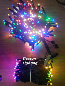 Outdoor Weihnachts dekorationen 220V 10m 100L Rgb Led Gummi draht Hochzeit Fee Lichterketten - Product Image 2