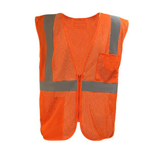 उच्च दृश्यता कोलिट्स रिफ्लेक्टोरेस सुरक्षा कपड़ों के साथ नारंगी चिंतनशील लुभावनी सुरक्षा <span class=keywords><strong>3xl</strong></span> बनियान जैकेट - Product Image 3