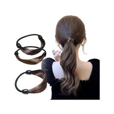 Accessori per acconciature eleganti da donna Ala in gomma a 2 pezzi e coda di cavallo ad anello per un Volume aggiunto - Product Image 1