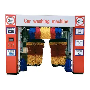 ホイールブラシ付きの新しいデザインの全自動ロールオーバー洗車機