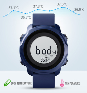 SKMEI 1682 orologio elettronico da uomo multifunzionale da alpinismo all'aperto Sport impermeabile orologi di misurazione della temperatura in tempo reale - Product Image 3