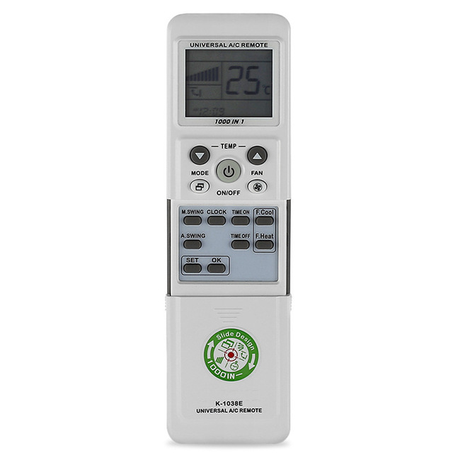 Universal air Conditioner AC Remote Control K-1038E with HD Display