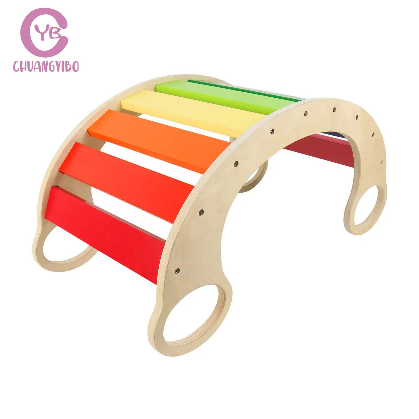 baby nursery triangle climbing Toddler furniture Wooden climb toy rocker montessori cushion for kids