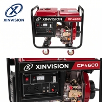Générateur diesel silencieux/à châssis ouvert 3000W, moteur 7HP 178FE, réservoir de carburant de 12L, régulateur de tension automatique (AVR), générateur d'énergie