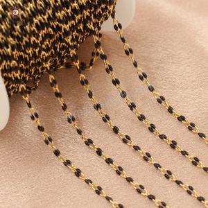 Cadena de labios hecha a mano de esmalte relleno de oro de 14 quilates de alta calidad <span class=keywords><strong>para</strong></span> collar de pulsera DIY <span class=keywords><strong>accesorios</strong></span> de fabricación de joyas permanentes - Product Image 5