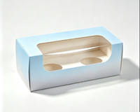Scatola per Bicchieri di Carta Personalizzata con Finestra Trasparente, Confezione OEM, Logo Personalizzato, Dimensioni e Colori Personalizzabili, Scatola Regalo