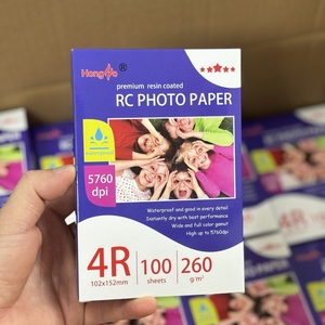 180gsm 200gsm 240gsm 260gsm 270gsm 300gsm nhựa tráng không thấm nước RC Glossy Luster satin dệt giấy ảnh cho hộ chiếu hình ảnh - Product Image 5